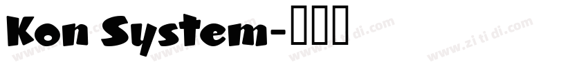 Kon System字体转换